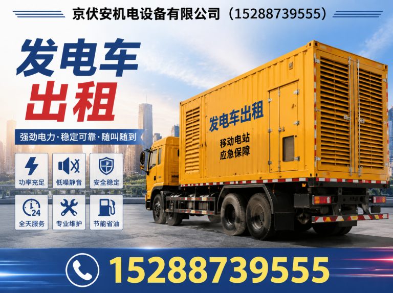 太原应急发电机出租展示图